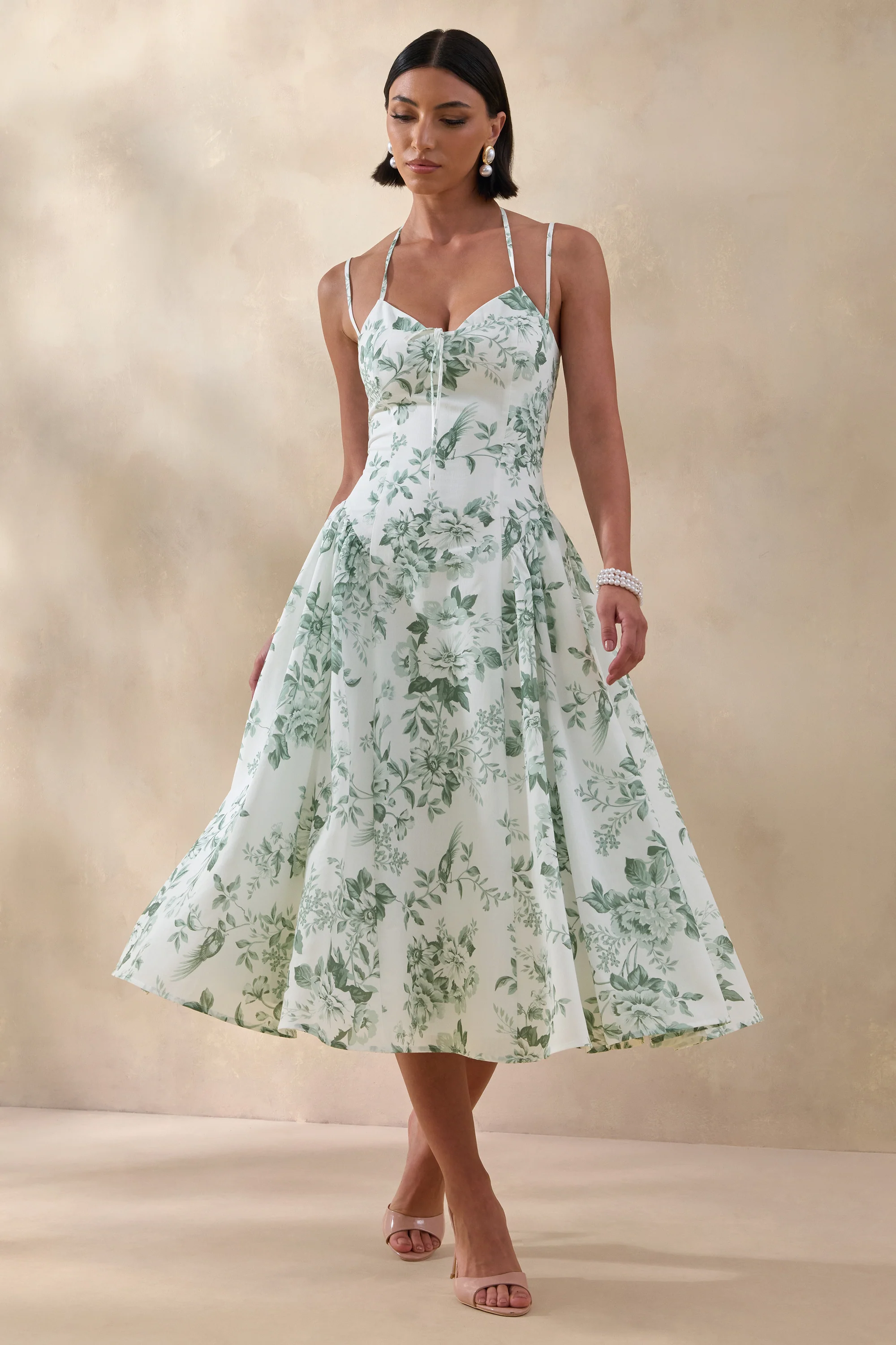 Printed Midi Dress